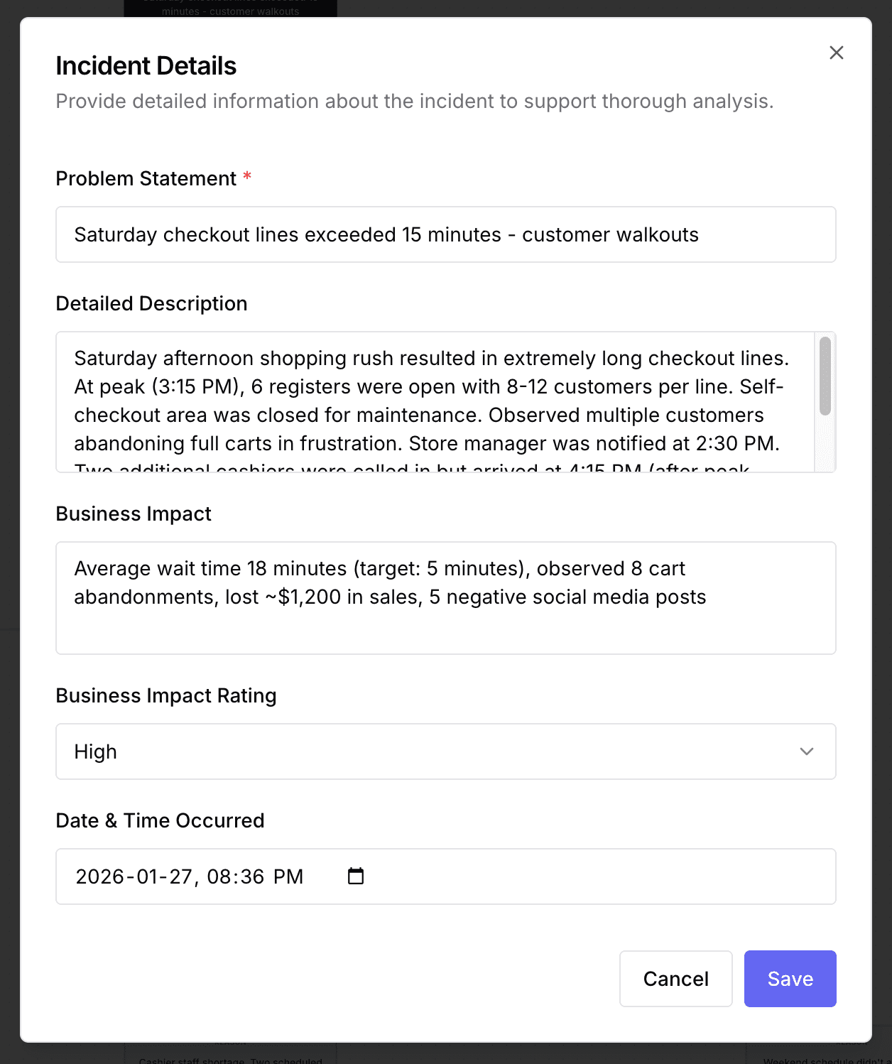Incident Details Modal